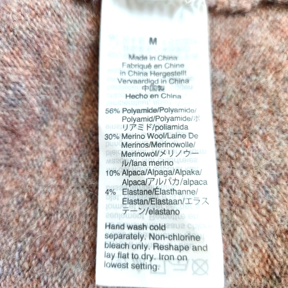 Madewell Wool Blend Walker Cardigan Sweater, Open Front, Pockets, Slouchy Fit M - Picture 9 of 12